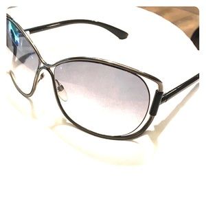 Tom Ford Gunmetal and Black Sunglasses